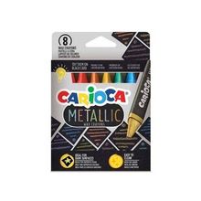 Carioca 8'li Metalik Jumbo Üçgen Mum Boya Kalemi