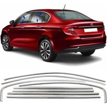 Carmind 2015 8 Parça Fiat Egea Sedan Krom Cam Çerçevesi Seti