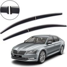Carmind Skoda Super B 2015-2019 Krom Çıtalı Cam Rüzgarlığı