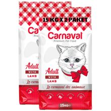 Carnaval Kuzu Etli 2x15 kg Yetişkin Kuru Kedi Mama