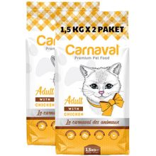 Carnaval Premium Cat Adult Tavuklu Yetişkin 2x1.5 kg Kedi Mama