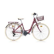 Carraro Juliet 28 Jant 430h Mat Kırmızı-Krom-Krem Şehir Bisikleti