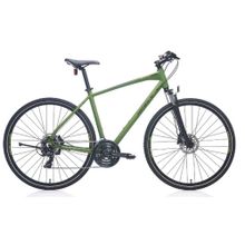 Carraro Sportive 223 28 Jant 21 Vites 45.7 cm Hidrolik Disk Fren Mat Haki Yeşili Siyah Sarı Şehir Bisikleti