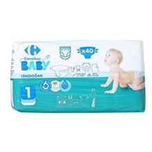 Carrefour Baby No:1 Yenidoğan 40 Adet Bebek Bezi