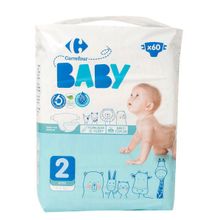 Carrefour Baby No:2 Mini 60 Adet Bebek Bezi
