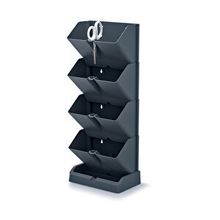 Cascade Mini 8'li Antrasit Modüler Dikey Duvar Saksı Seti