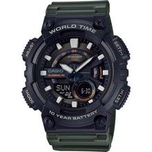 Casio AEQ-110W-3AVDF Yeşil Erkek Kol Saati