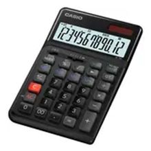 Casio JE-12E-BK Siyah 12 Haneli Masaüstü Hesap Makinesi