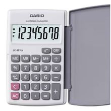 Casio LC-401LV-WE 8 Hane Beyaz Cep Tipi Hesap Makinesi