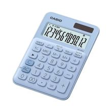 Casio MS-20UC-LB Açık Mavi Renkli Masa Tipi 12 Haneli Hesap Makinesi
