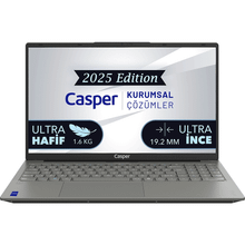 Casper Nirvana X700.7430-8F00T-G-F Ryzen 5 7430U 8GB RAM 1TB SSD Windows 11 Home 15.6 inç Laptop - Notebook
