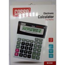 Cassa 9330 Elektronik Hesap Makinesi Büyük Ekran ile 12 Basamaklı Kullanım Kolaylığı