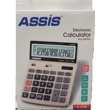 Cassa Elektronik Hesap Makinesi 16 Basamak Gri A-5750