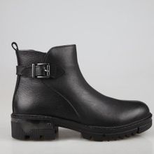 Castle Black 92538 Siyah Hakiki Deri Kadın Bot