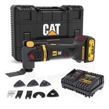 Cat DX41 18 Volt 4.0 Ah Li-Ion Tek Akülü Kömürsüz Profesyonel Devir Ayarlı Raspalama + 14 Adet Aksesuar