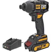 Cat DX71BC 18 Volt 2.0 Ah Li-Ion Tek Akülü Kömürsüz Profesyonel Şarjlı Darbeli Tornavida