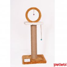 Cat Hause T6 78x30x30 cm Kahverengi Çemberli Kedi Tırmalama