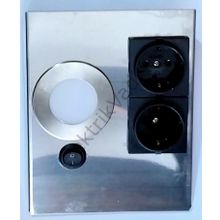 Cata 1 Watt Beyaz Işık Çift Prizli Tezgah Aydınlatma Ct-5110