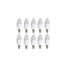 Cata 10 'li Cata CT-4083 Mum Ledli Buji LED Ampul-Ince E14 Duy-Avize Ampülü-Gün Işığı 3200K