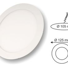Cata 6W Beyaz Yuvarlak Led Panel Armatür