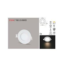 Cata CT-5144 3W 6500K Alm. Panel LED Beyaz 6 Adet Armatür