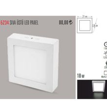 Cata CT-5234 18W Sıva Üstü 6400K Beyaz Led Panel