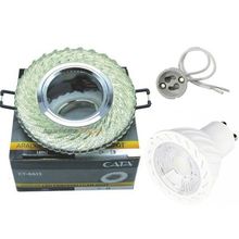 Cata Ct-6613 Gu-10 Duylu Buse Led Çerçeveli Dekoratif Cam Spot