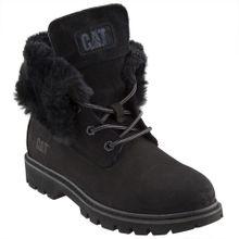 Caterpillar Utah Fur 015Z101184 Black Nubuk Siyah Kadın Bot