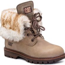 Caterpillar Utah Fur Bej Kadın Bot
