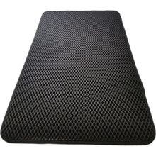 Cateva 115 x 72 cm Siyah Büyük Boy Çift Taraflı Su Geçirmez Elekli Kedi Kumu Paspası