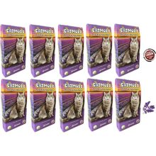 CatMozz 10x30 gr Aktif Karbon Lavantalı Koku Giderici Extra Koku Kontrollü Topaklanan Kedi Kumu