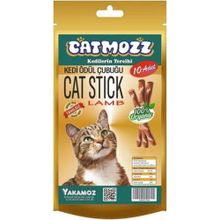 CatMozz Kuzu Etli Kedi Otlu Stick Kediler İçin 10'lu Ödül Çubuğu