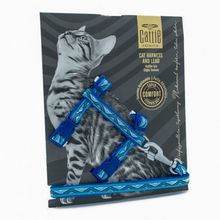 Cattie Mavi 1x15-25 cm Desenli Kedi Boyun Tasması