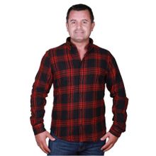 Cazador 2063 Siyah Kırmızı Erkek Oduncu Gömlek