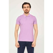 Cazador 4613 Lila Polo Erkek T-Shirt
