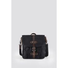 Ççs 31487 Siyah Mumlanmış Kanvas Retro Omuz Çantası