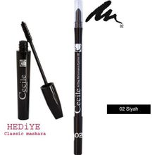 Cecile All Day Performance No:02 Siyah Eyeliner + Classic Maskara