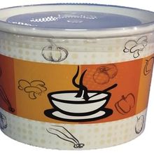 Çelikpençe 100 Adet Kapaklı Karton Çorba Kasesi 16 Oz