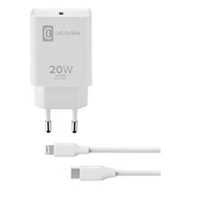 Cellular Line 20 W Kablo ve Şarj Adaptörlü Beyaz Şarj Kiti