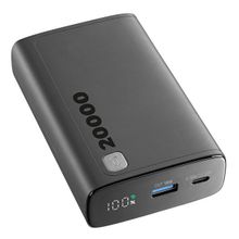 Cellular Line Elite Dijital Ekranlı PD 20W Hızlı Şarj 20.000 mAh Siyah Powerbank