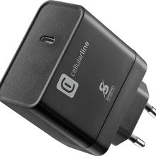 Cellular Line Usb 65W Type-C Siyah Şarj Adaptörü