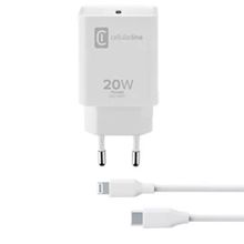 Cellularline 20W Şarj Kiti Kablo ve Şarj Adaptörü