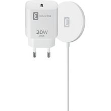 Cellularline iPhone Magsafe Kablosuz Şarj Standı 20W Duvar Şarjı