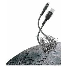 Cellularline Tetra Force Siyah 2 m Lightning Kablo