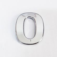 Cemax 3.75 cm Krom Yapışkanlı 0 Rakamı