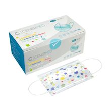 Cenermed 3 Katlı Full Ultrasonic 50'li Desenli Çocuk Yüz Maskesi