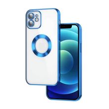 Ceponya Apple İphone 12 Köşeleri Renkli Şeffaf Kamera Korumalı Silikon Luxury Kapak Kılıf