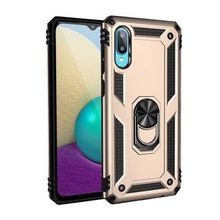 Ceponya Galaxy A02 Manyetik Yüzüklü Armor Zırh Silikon Kılıf