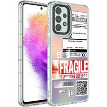 Ceponya Galaxy A23 Kamera Korumalı Renkli Desenli Sert Silikon Korn Kapak Kılıf