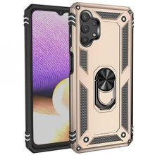 Ceponya Galaxy A23 Yüzüklü Standlı Manyetikli Armor Zırh Kılıf
